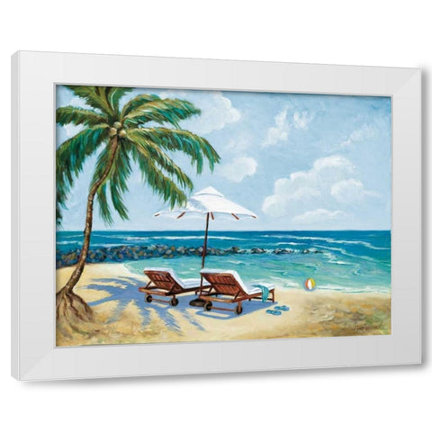 Sea Side White Modern Wood Framed Art Print by Williams, Todd