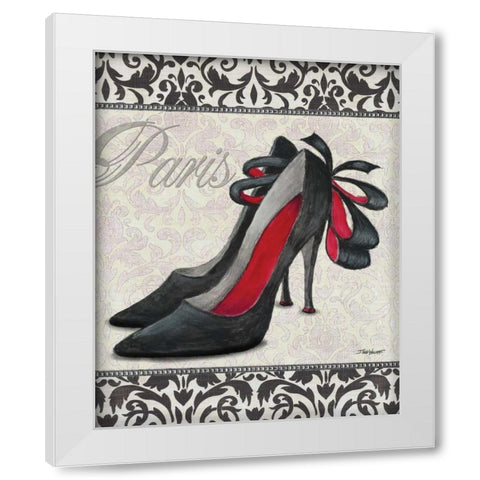 Classy Shoes II White Modern Wood Framed Art Print by Williams, Todd