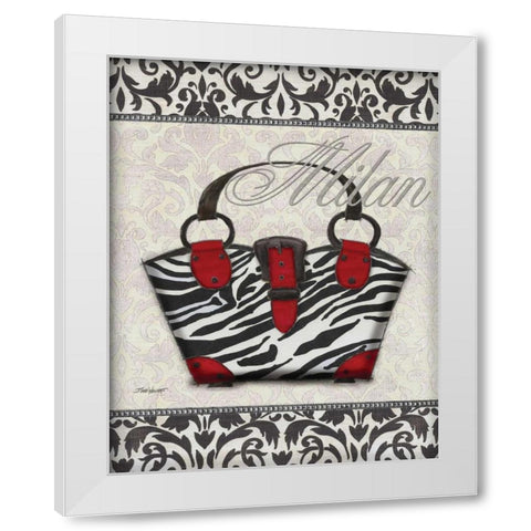 Classy Purse I White Modern Wood Framed Art Print by Williams, Todd