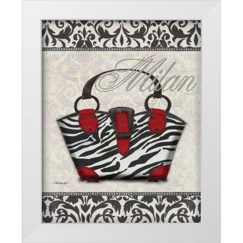 Classy Purse I White Modern Wood Framed Art Print by Williams, Todd