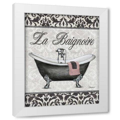 La Baignoire White Modern Wood Framed Art Print by Williams, Todd