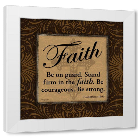 Faith White Modern Wood Framed Art Print by Williams, Todd
