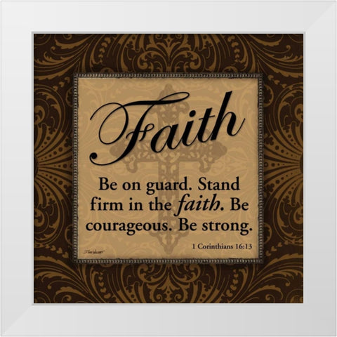Faith White Modern Wood Framed Art Print by Williams, Todd