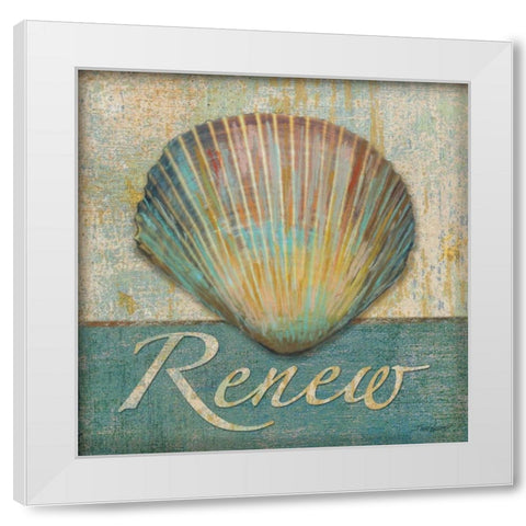 Renew White Modern Wood Framed Art Print by Williams, Todd