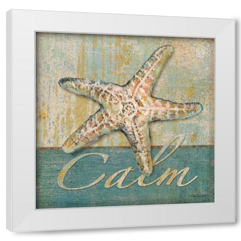 Calm White Modern Wood Framed Art Print by Williams, Todd