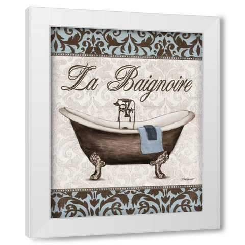 Vintage Tub White Modern Wood Framed Art Print by Williams, Todd