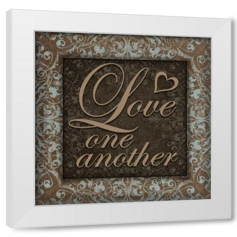 Love Another White Modern Wood Framed Art Print by Williams, Todd