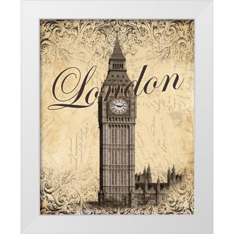 London White Modern Wood Framed Art Print by Williams, Todd
