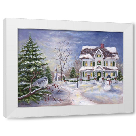 Home for the Holidays White Modern Wood Framed Art Print by Williams, Todd