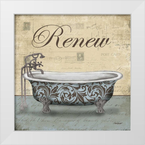 Renew Tub White Modern Wood Framed Art Print by Williams, Todd