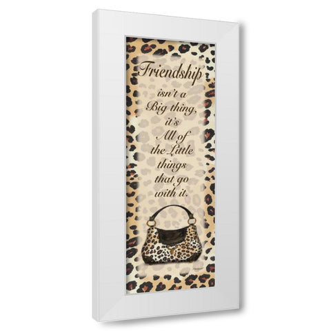 Friendship Purse White Modern Wood Framed Art Print by Williams, Todd