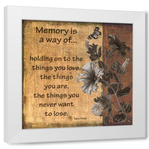 Memory White Modern Wood Framed Art Print by Williams, Todd