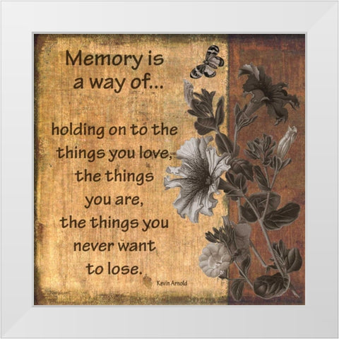 Memory White Modern Wood Framed Art Print by Williams, Todd