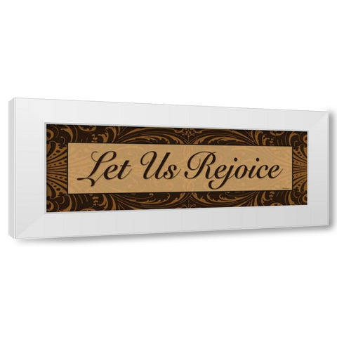 Let Us Rejoice White Modern Wood Framed Art Print by Williams, Todd