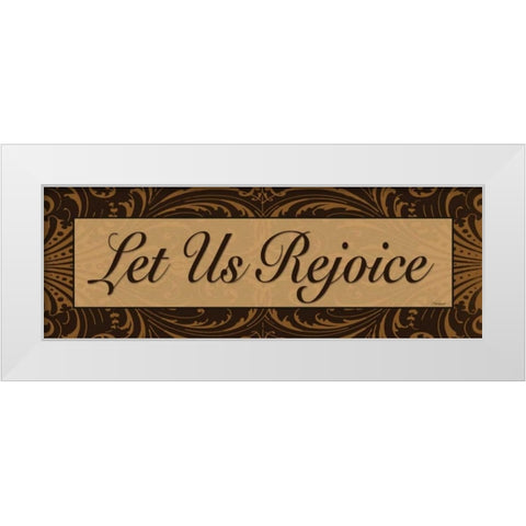 Let Us Rejoice White Modern Wood Framed Art Print by Williams, Todd