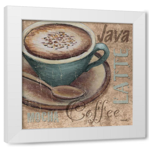 Blue Specialty Coffee I White Modern Wood Framed Art Print by Williams, Todd