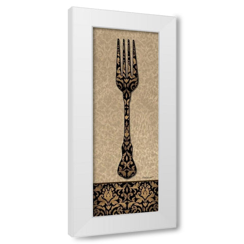 Fork White Modern Wood Framed Art Print by Williams, Todd