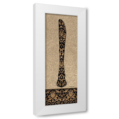 Knife White Modern Wood Framed Art Print by Williams, Todd