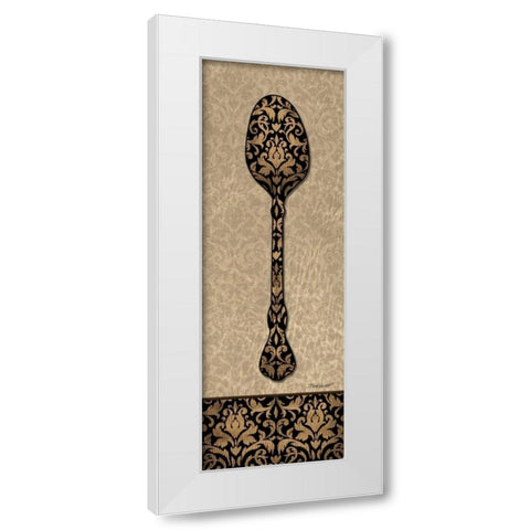 Spoon White Modern Wood Framed Art Print by Williams, Todd