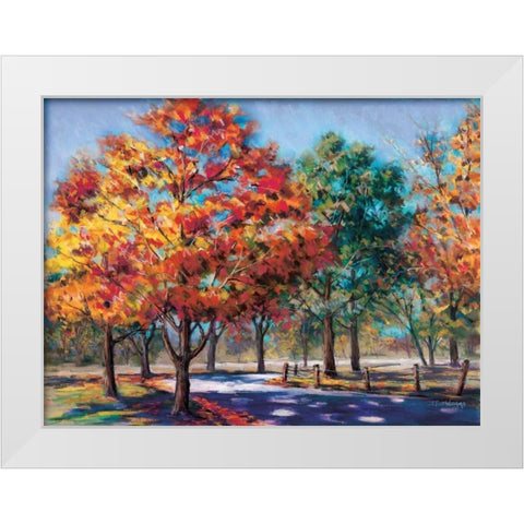 Fall Brilliance I White Modern Wood Framed Art Print by Williams, Todd