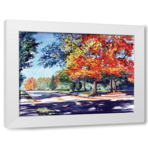 Fall Brilliance II White Modern Wood Framed Art Print by Williams, Todd