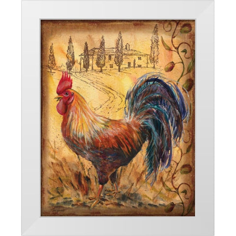 Tuscan Rooster II White Modern Wood Framed Art Print by Williams, Todd