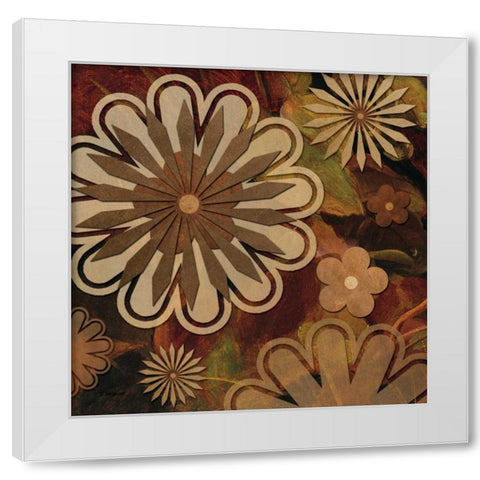 Floral Abstract I White Modern Wood Framed Art Print by Williams, Todd