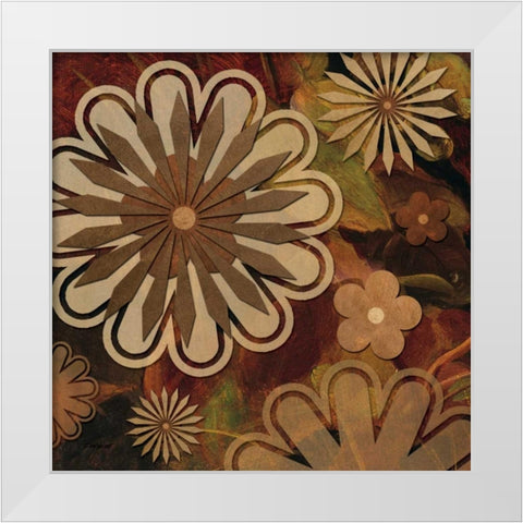 Floral Abstract I White Modern Wood Framed Art Print by Williams, Todd