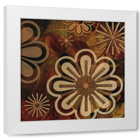 Floral Abstract II White Modern Wood Framed Art Print by Williams, Todd