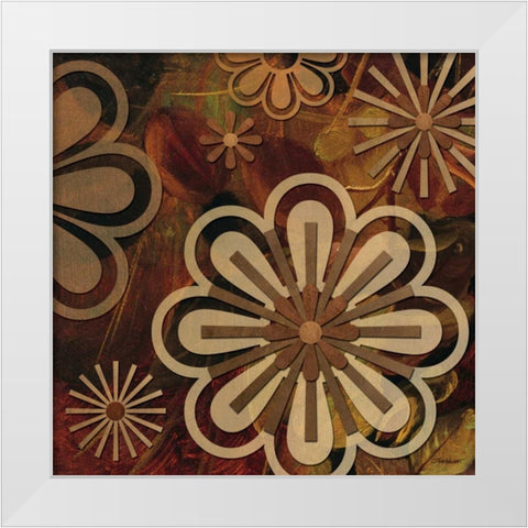 Floral Abstract II White Modern Wood Framed Art Print by Williams, Todd