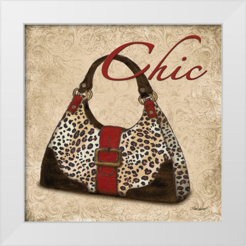 Chic Purse White Modern Wood Framed Art Print by Williams, Todd