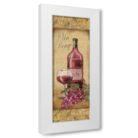 Vin Rouge White Modern Wood Framed Art Print by Williams, Todd