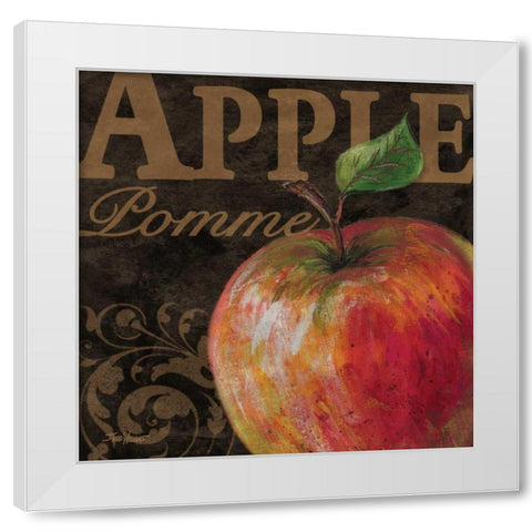French Fruit Apple White Modern Wood Framed Art Print by Williams, Todd