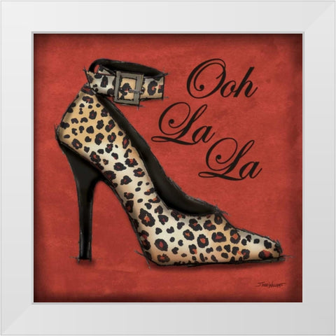 Safari Shoe I White Modern Wood Framed Art Print by Williams, Todd