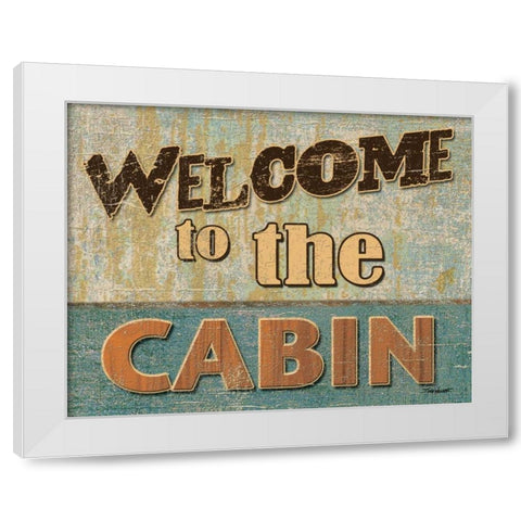 Welcome to the Cabin White Modern Wood Framed Art Print by Williams, Todd
