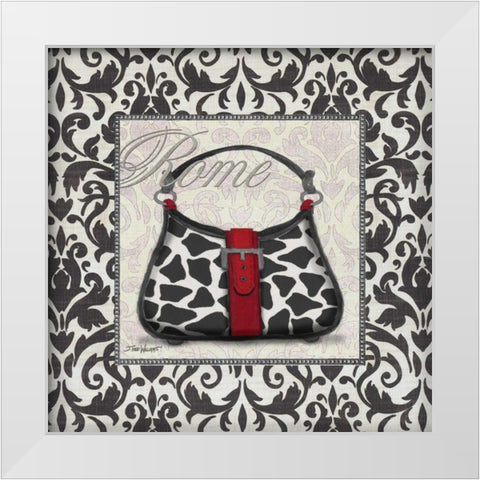 Classy Purse Sq. IV White Modern Wood Framed Art Print by Williams, Todd