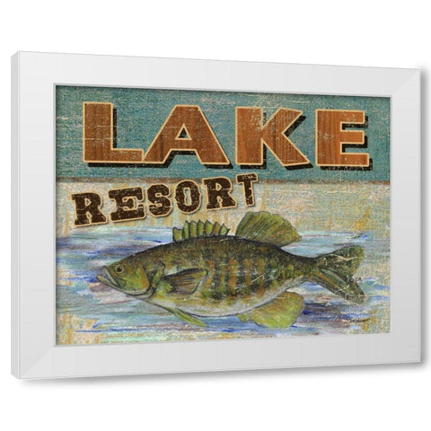 Lodge Get-a-Way White Modern Wood Framed Art Print by Williams, Todd