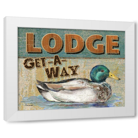 Lake Resort White Modern Wood Framed Art Print by Williams, Todd