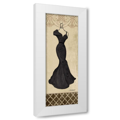 Black Fashion Dress III White Modern Wood Framed Art Print by Williams, Todd