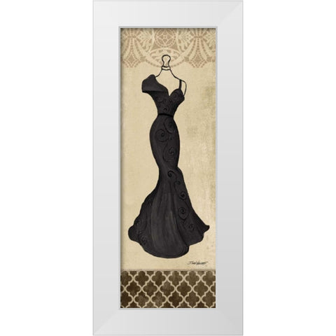 Black Fashion Dress III White Modern Wood Framed Art Print by Williams, Todd