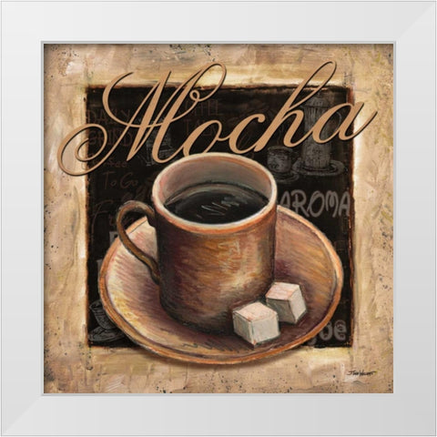 Mocha White Modern Wood Framed Art Print by Williams, Todd
