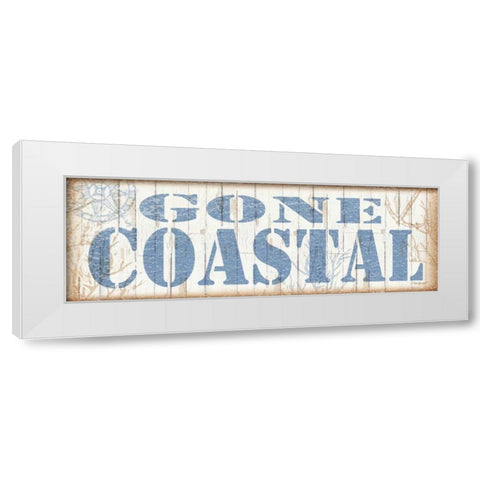 Gone Coastal White Modern Wood Framed Art Print by Williams, Todd