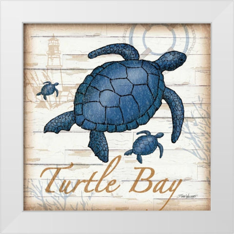 Aquatic Life III White Modern Wood Framed Art Print by Williams, Todd