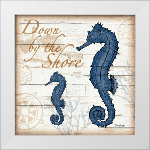 Aquatic Life IV White Modern Wood Framed Art Print by Williams, Todd