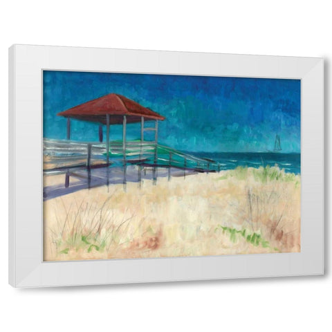 Coastal White Modern Wood Framed Art Print by Williams, Todd