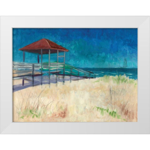 Coastal White Modern Wood Framed Art Print by Williams, Todd