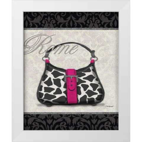 Pink Purse II White Modern Wood Framed Art Print by Williams, Todd