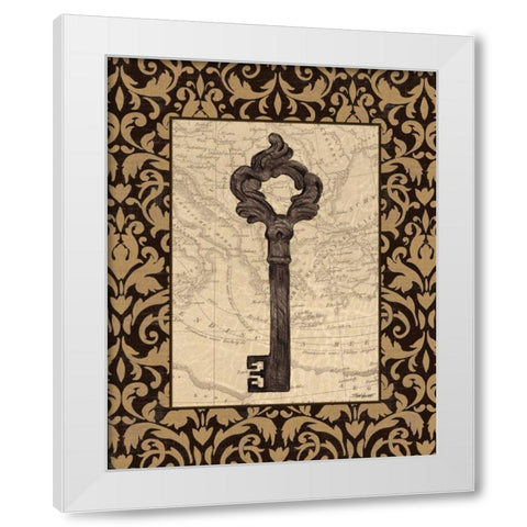 Old World Key II White Modern Wood Framed Art Print by Williams, Todd