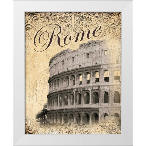 Rome White Modern Wood Framed Art Print by Williams, Todd