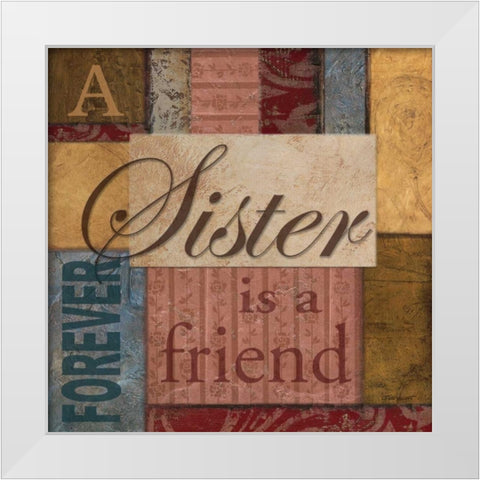 Sister White Modern Wood Framed Art Print by Williams, Todd